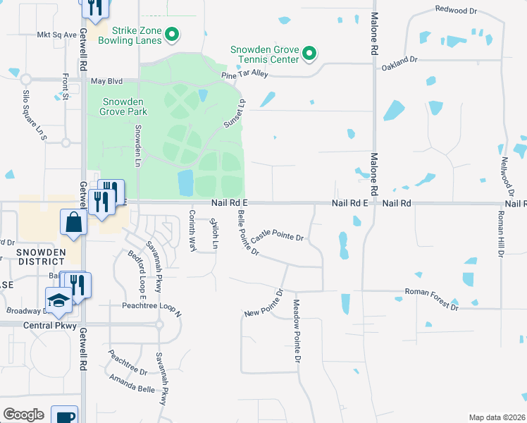map of restaurants, bars, coffee shops, grocery stores, and more near in Southaven