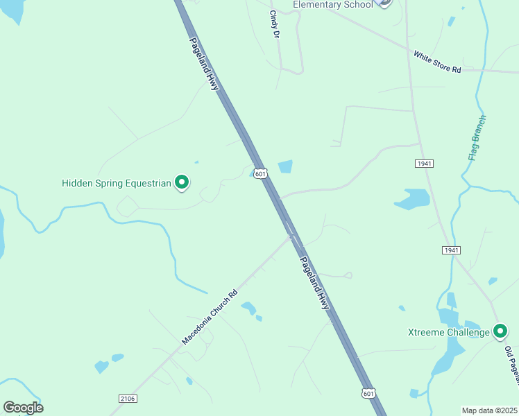 map of restaurants, bars, coffee shops, grocery stores, and more near 2516 Pageland Highway in Monroe