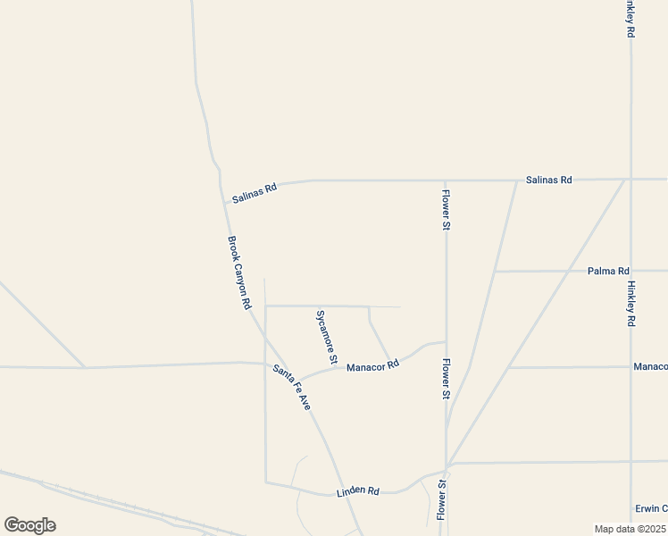 map of restaurants, bars, coffee shops, grocery stores, and more near Valley Wells Road in Hinkley