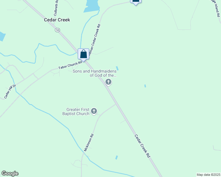 map of restaurants, bars, coffee shops, grocery stores, and more near 5457 Cedar Creek Road in Fayetteville