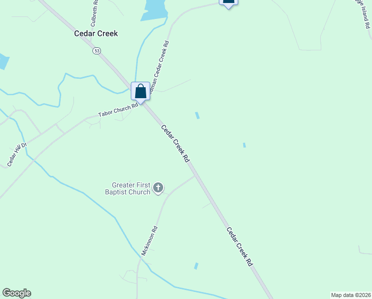 map of restaurants, bars, coffee shops, grocery stores, and more near 5457 Cedar Creek Road in Fayetteville