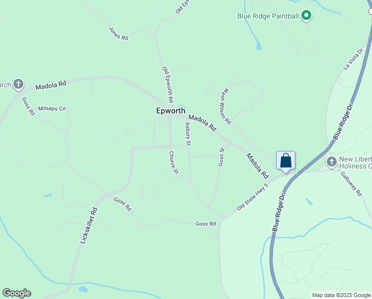 map of restaurants, bars, coffee shops, grocery stores, and more near 30 McClure Road in Epworth