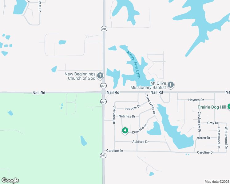 map of restaurants, bars, coffee shops, grocery stores, and more near 5918 Nail Road in Horn Lake