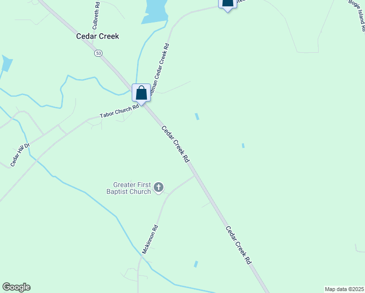map of restaurants, bars, coffee shops, grocery stores, and more near 5457 Cedar Creek Road in Fayetteville