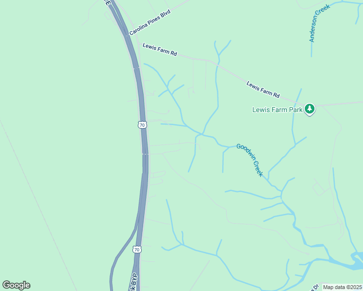 map of restaurants, bars, coffee shops, grocery stores, and more near 180 Hazeldale Lane in New Bern