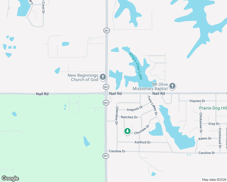 map of restaurants, bars, coffee shops, grocery stores, and more near 5918 Nail Road in Horn Lake