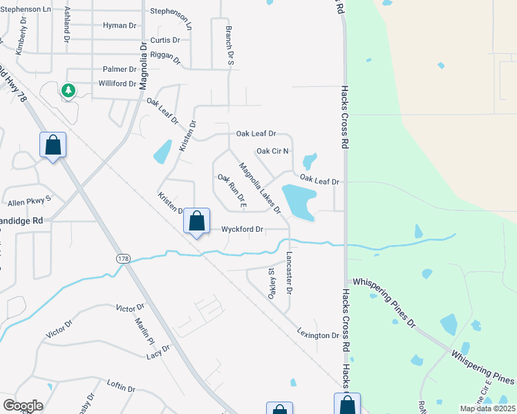 map of restaurants, bars, coffee shops, grocery stores, and more near 10156 Oak Run Drive West in Olive Branch