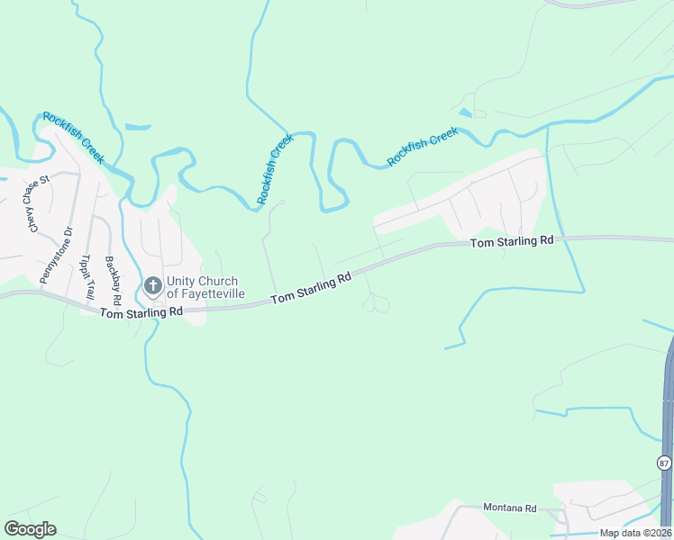 map of restaurants, bars, coffee shops, grocery stores, and more near 1705 Tom Starling Road in Fayetteville