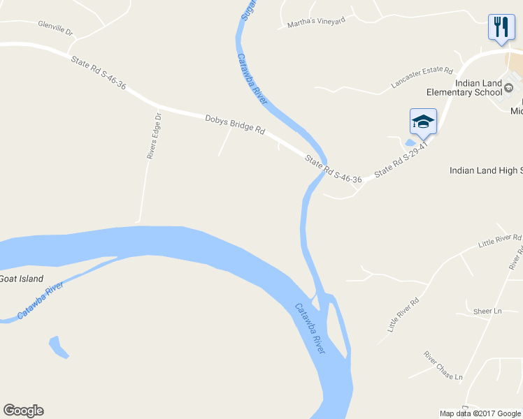 map of restaurants, bars, coffee shops, grocery stores, and more near 311 Old Hickory Court in Fort Mill