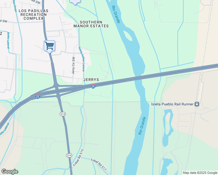 map of restaurants, bars, coffee shops, grocery stores, and more near 1709 Potomac Road Southwest in Albuquerque