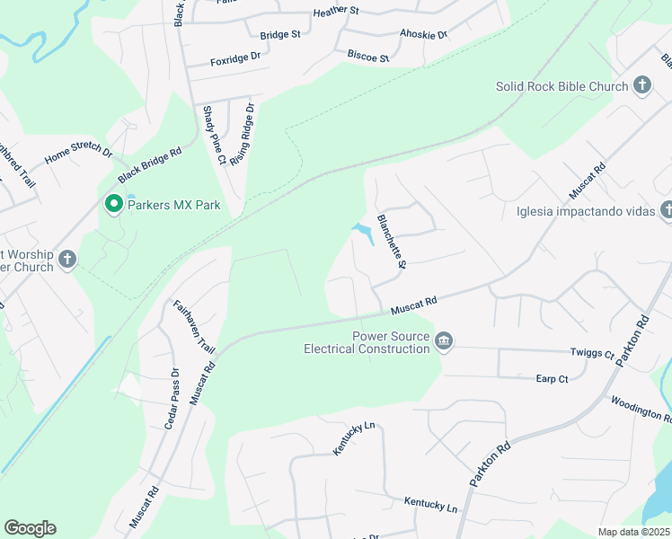map of restaurants, bars, coffee shops, grocery stores, and more near 5487 Advance Drive in Hope Mills