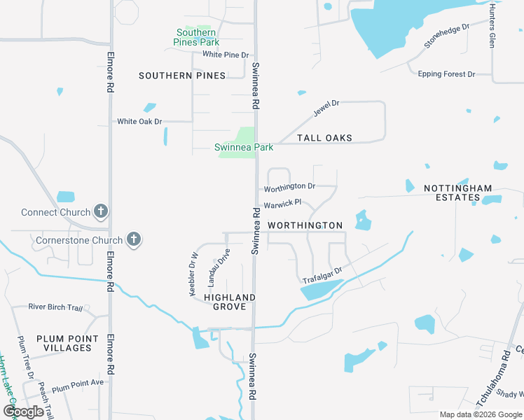 map of restaurants, bars, coffee shops, grocery stores, and more near 1015 Warwick Place in Southaven