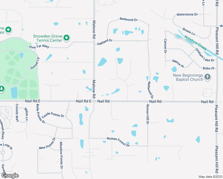 map of restaurants, bars, coffee shops, grocery stores, and more near 4180 Nail Road in Olive Branch