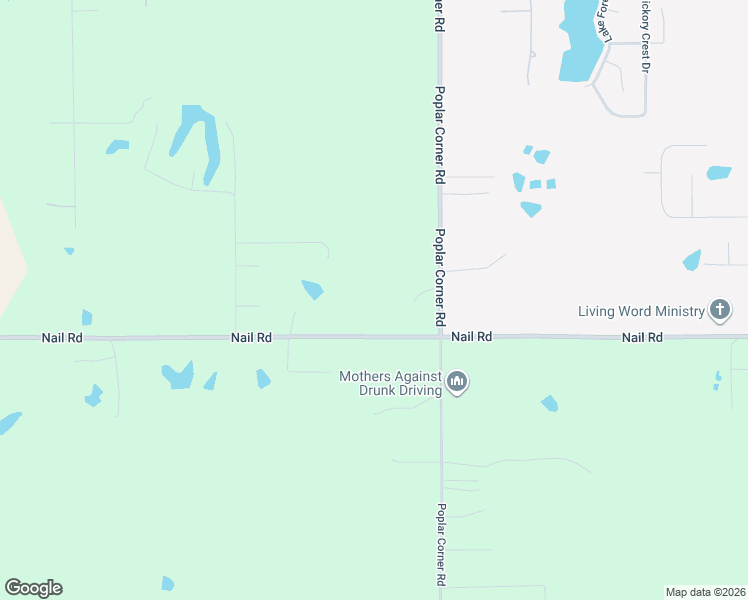 map of restaurants, bars, coffee shops, grocery stores, and more near 7160 Nail Road in Walls