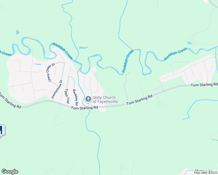 map of restaurants, bars, coffee shops, grocery stores, and more near 1505 Tom Starling Road in Fayetteville