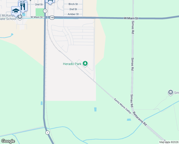 map of restaurants, bars, coffee shops, grocery stores, and more near 4368 Herado Drive in Guadalupe