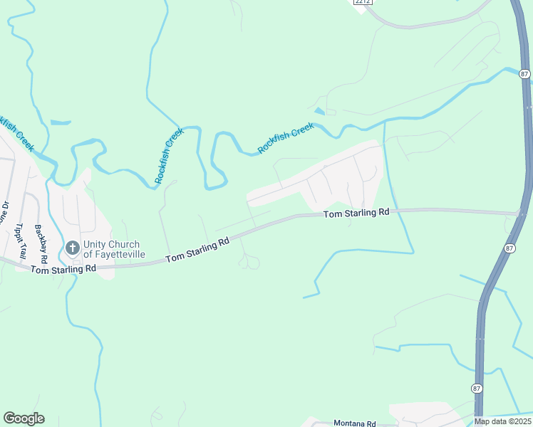map of restaurants, bars, coffee shops, grocery stores, and more near 1821 Tom Starling Road in Fayetteville