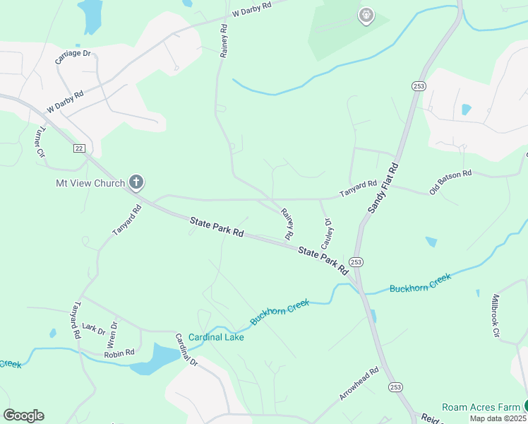 map of restaurants, bars, coffee shops, grocery stores, and more near 45 Old Tanyard Road in Greenville
