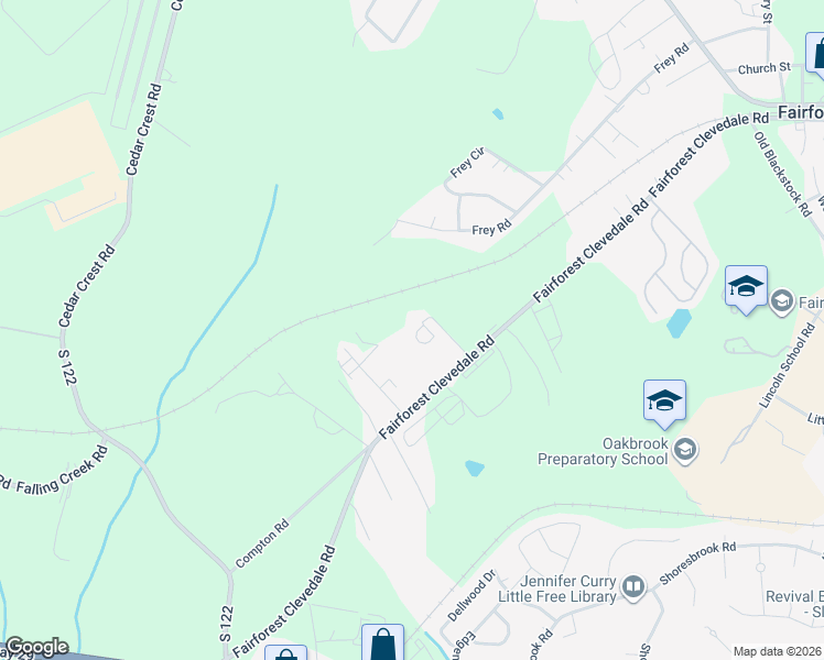 map of restaurants, bars, coffee shops, grocery stores, and more near 120 Pineview Road in Spartanburg