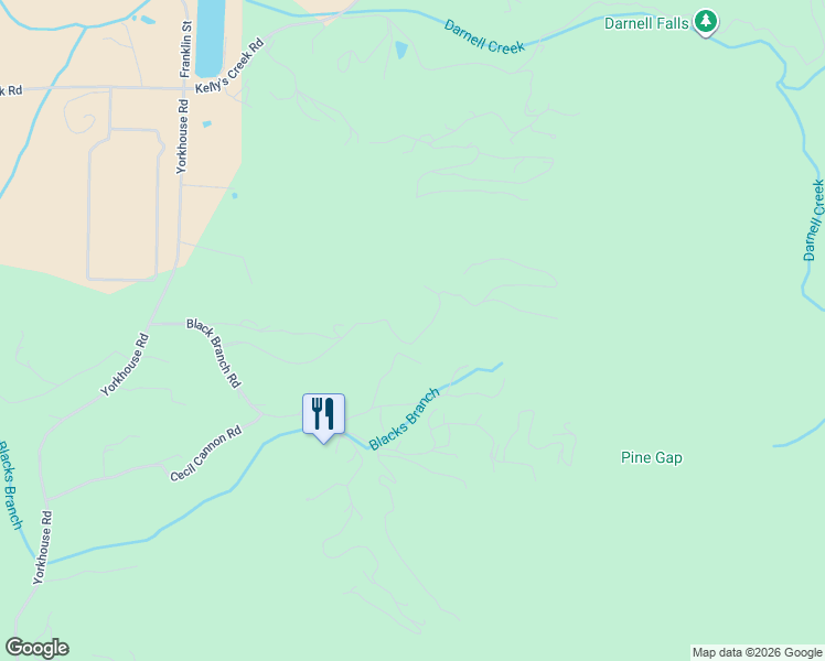 map of restaurants, bars, coffee shops, grocery stores, and more near 521-637 Mountainside Drive in Rabun
