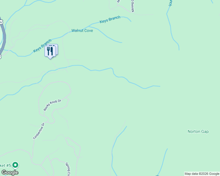map of restaurants, bars, coffee shops, grocery stores, and more near Laurel Hill Road in Young Harris