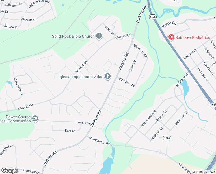 map of restaurants, bars, coffee shops, grocery stores, and more near 5486 Parkton Road in Hope Mills