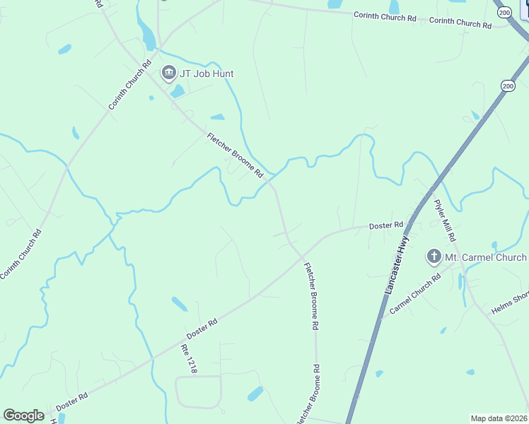 map of restaurants, bars, coffee shops, grocery stores, and more near 1822 Fletcher Broome Road in Monroe