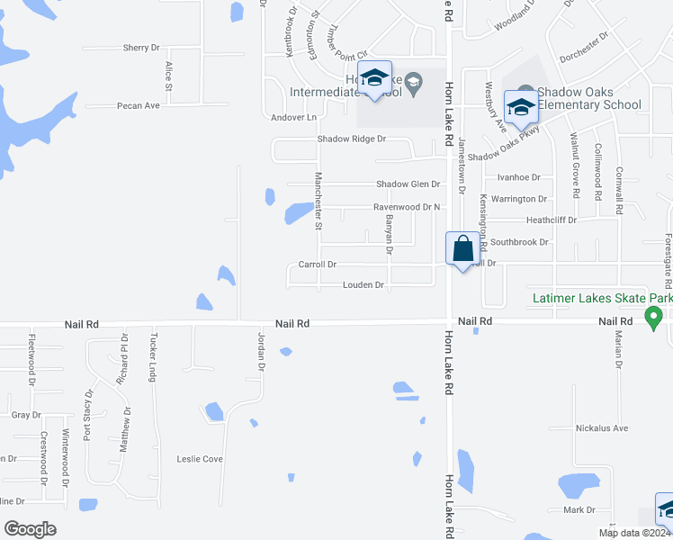 map of restaurants, bars, coffee shops, grocery stores, and more near 4305 Carroll Drive in Horn Lake