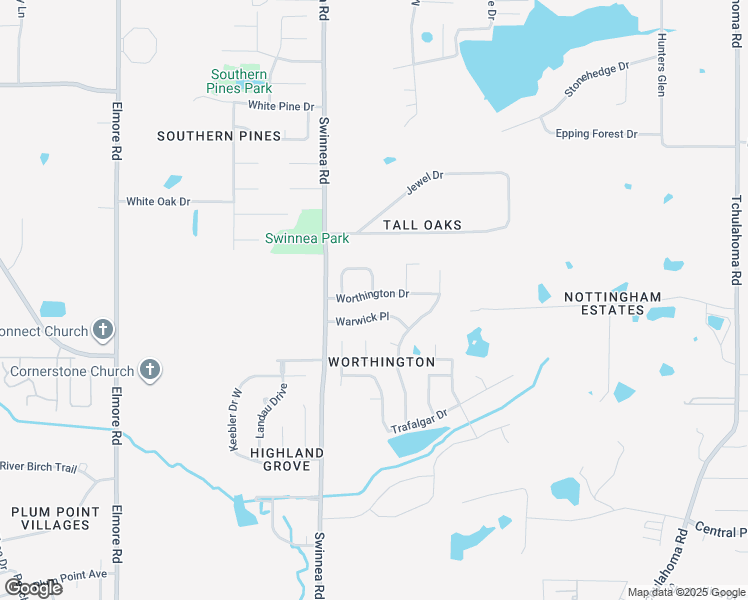 map of restaurants, bars, coffee shops, grocery stores, and more near 1111 Worthington Drive in Southaven