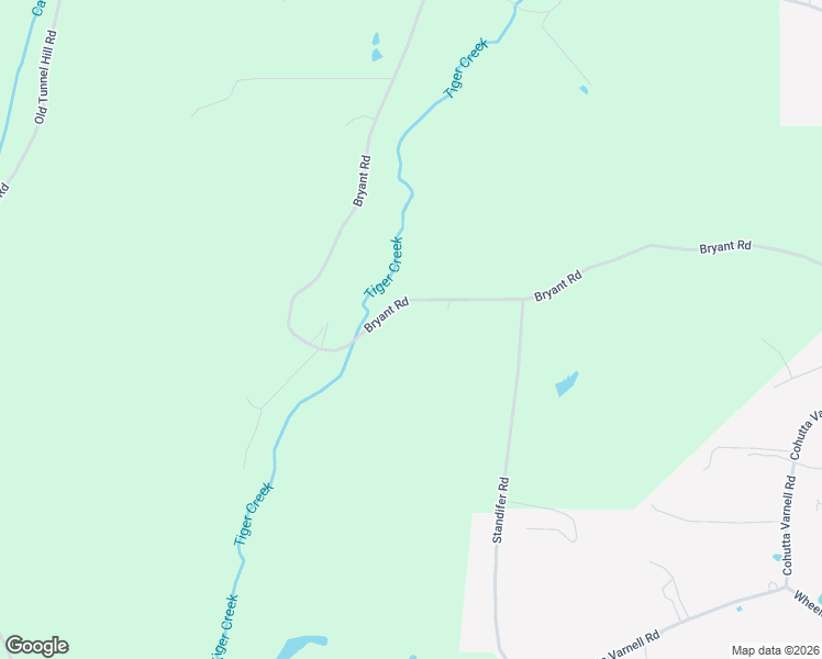map of restaurants, bars, coffee shops, grocery stores, and more near 735 Bryant Road in Cohutta