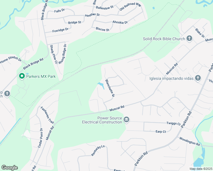 map of restaurants, bars, coffee shops, grocery stores, and more near 5312 Blanchette Street in Hope Mills