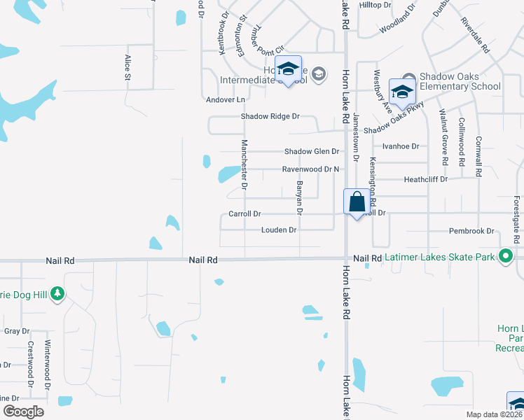 map of restaurants, bars, coffee shops, grocery stores, and more near 4305 Carroll Drive in Horn Lake
