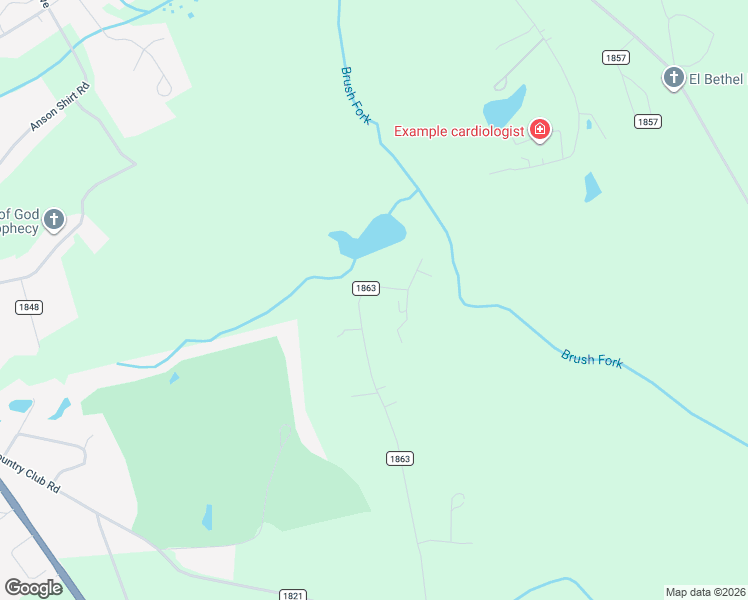 map of restaurants, bars, coffee shops, grocery stores, and more near 101 Den Road in Wadesboro