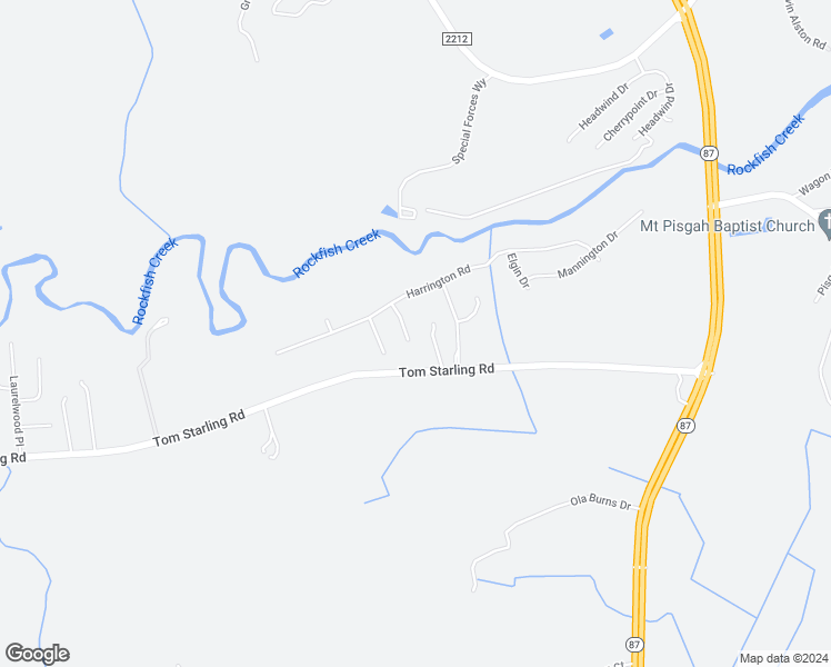 map of restaurants, bars, coffee shops, grocery stores, and more near 3423 Winnants Court in Fayetteville