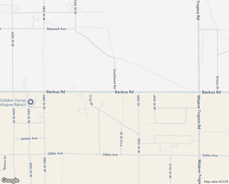 map of restaurants, bars, coffee shops, grocery stores, and more near 5201 Backus Road in Mojave