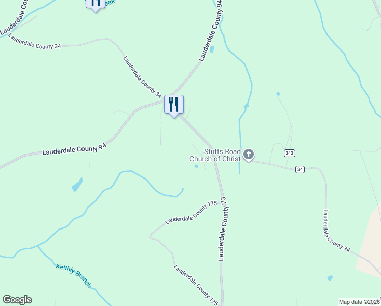map of restaurants, bars, coffee shops, grocery stores, and more near Lauderdale County 34 in Florence