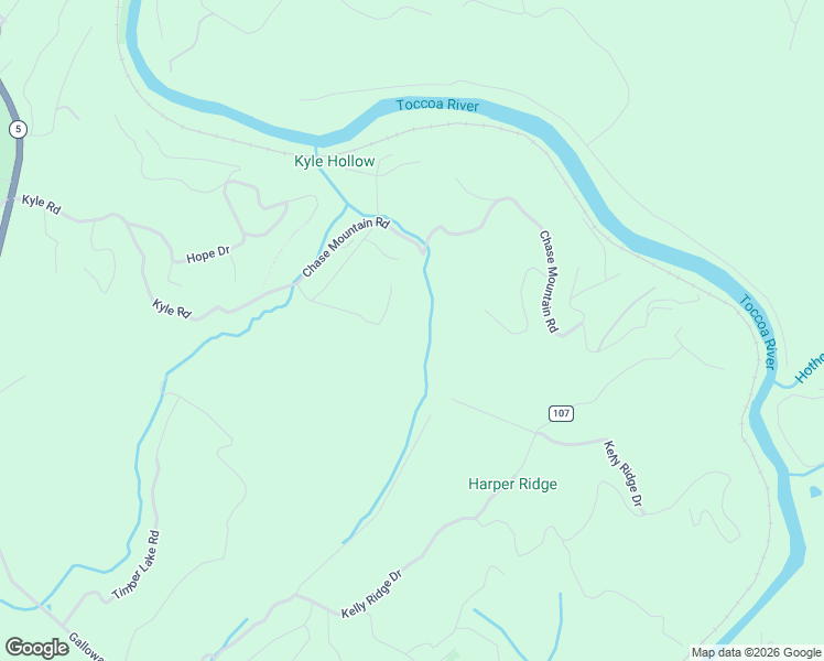 map of restaurants, bars, coffee shops, grocery stores, and more near 212 Pine Forest Loop in Blue Ridge