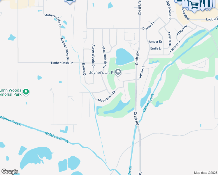 map of restaurants, bars, coffee shops, grocery stores, and more near 6359 Shenandoah Lane in Olive Branch