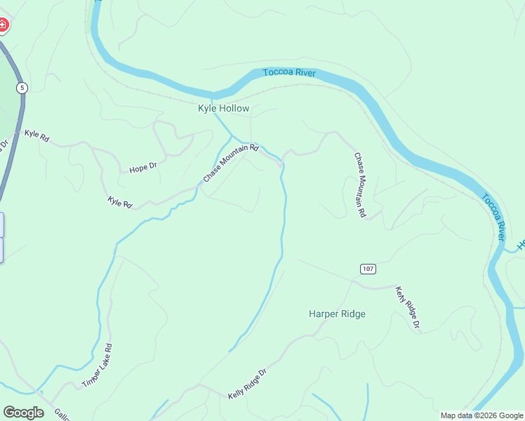 map of restaurants, bars, coffee shops, grocery stores, and more near 212 Pine Forest Loop in Blue Ridge