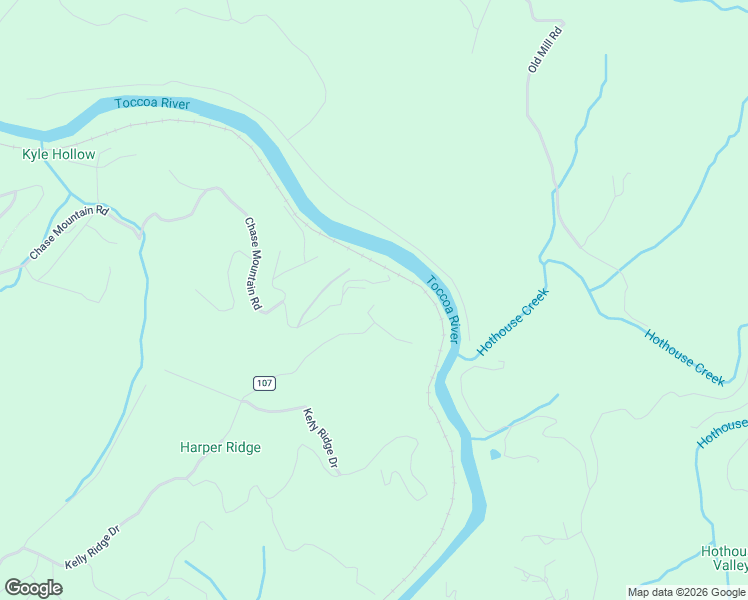 map of restaurants, bars, coffee shops, grocery stores, and more near 180 River Heights Road in Blue Ridge