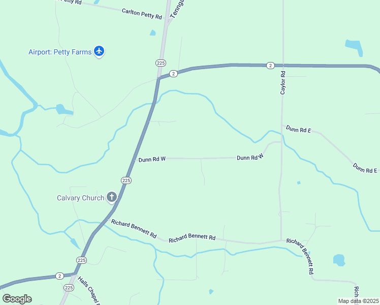 map of restaurants, bars, coffee shops, grocery stores, and more near 475 Dunn Road West in Crandall