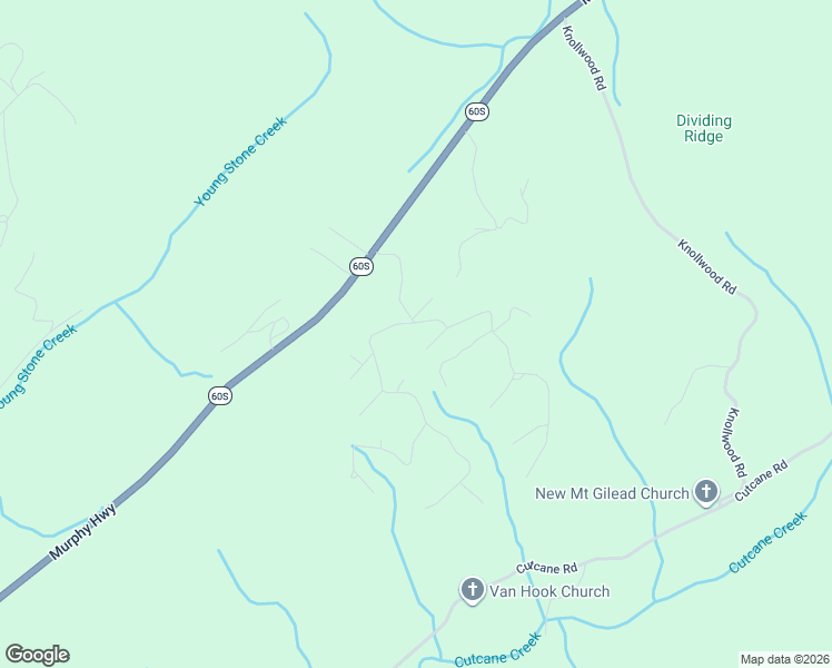 map of restaurants, bars, coffee shops, grocery stores, and more near 9 Kensington Drive in Mineral Bluff
