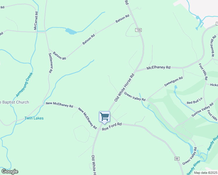 map of restaurants, bars, coffee shops, grocery stores, and more near 10447 Old White Horse Road in Travelers Rest