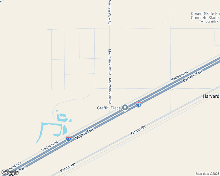 map of restaurants, bars, coffee shops, grocery stores, and more near 38501 Mountain View Road in Newberry Springs