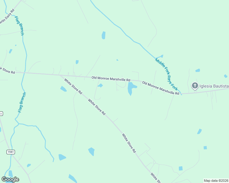 map of restaurants, bars, coffee shops, grocery stores, and more near 3012 Old Monroe Marshville Road in Wingate