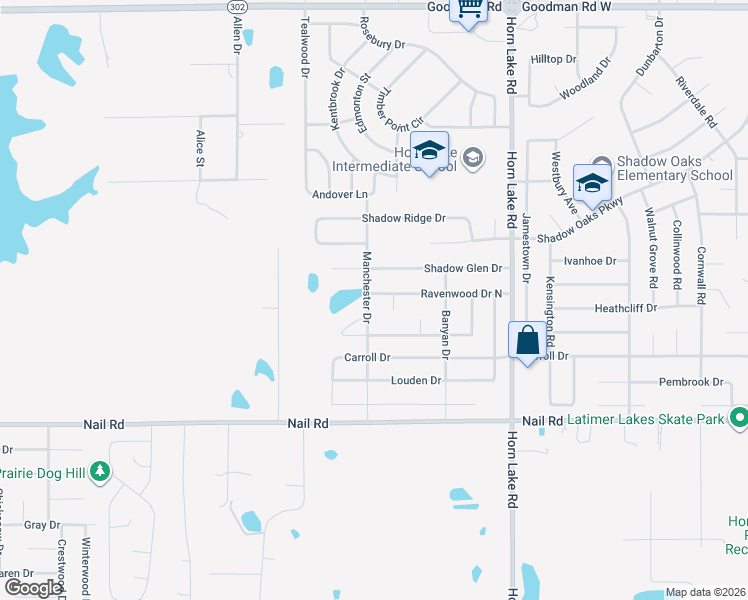 map of restaurants, bars, coffee shops, grocery stores, and more near 4302 Ravenwood Drive North in Horn Lake