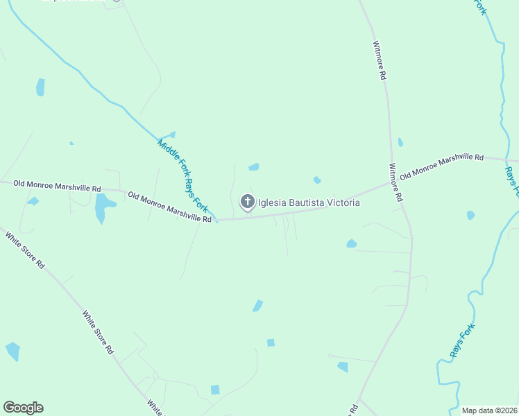 map of restaurants, bars, coffee shops, grocery stores, and more near 3409 Old Monroe Marshville Road in Wingate