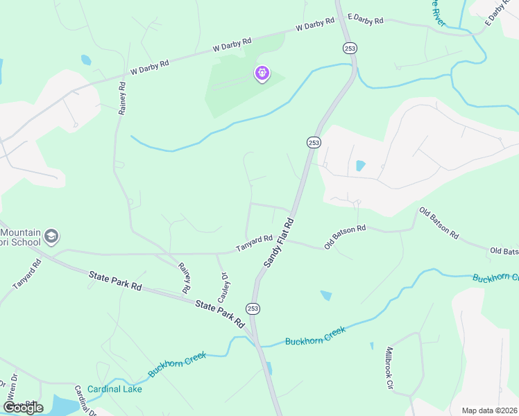 map of restaurants, bars, coffee shops, grocery stores, and more near 108 Rockledge Drive in Greenville