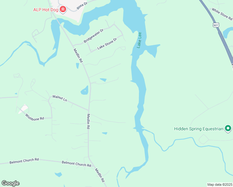 map of restaurants, bars, coffee shops, grocery stores, and more near 1901 Medlin Road in Monroe