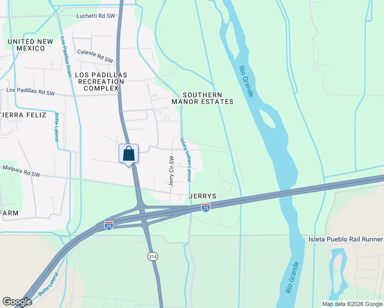 map of restaurants, bars, coffee shops, grocery stores, and more near 1713 Marcelino Road Southwest in Albuquerque